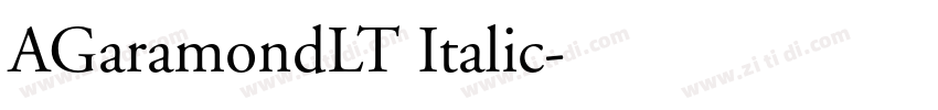 AGaramondLT Italic字体转换